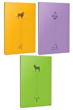 3lü Burç-astroloji Temalı 13,5x19,5cm 64 Sayfa
çizgisiz Defter Seti -15