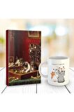 Oyunbozan 128 Sayfa Çizgili Defter Ve Kedi Ailesi Kupa Bardak