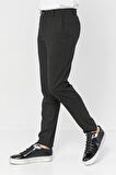 Erkek Relaxed Fit Beli Lastikli Bağcıklı Armürlü Likralı Rahat Jogger Pantolon