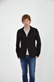 CEKMON Erkek Regular Fit Düğmeli Dokuma Blazer Rahat Spor Ceket