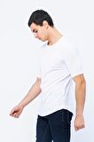 Erkek Slim Fit Kolları Saran Dar Kollu Arkası Dikişli Athletic Pamuklu Likralı Kısa Kollu T-Shirt