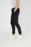Erkek Regular Fit Fermuarlı ve Bağcıklı Rahat Jogger Pantolon