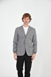 CEKMON Erkek Regular Fit Düğmeli Çok Cepli Blazer Rahat Spor Ceket