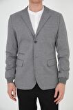 CEKMON Erkek Regular Fit Düğmeli Çok Cepli Blazer Rahat Spor Ceket
