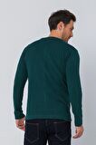 Erkek Regular Fit Rahat Sade Önü Fermuarlı Hırka