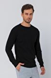 Erkek Bisiklet Yaka Rahat Kumaşlı Regular Fit Kazak