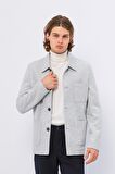CEKMON Erkek Düğmeli Çok Cepli Rahat Blazer Regular Fit Klasik Ceket