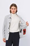 CEKMON Erkek Düğmeli Çok Cepli Rahat Blazer Regular Fit Klasik Ceket