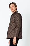 Erkek Regular Fit İçi Desenli Rahat Şık Mont