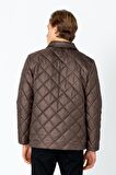 Erkek Regular Fit İçi Desenli Rahat Şık Mont