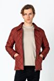 Erkek Regular Fit İçi Desenli Rahat Şık Mont
