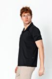 Erkek Regular Fit Rahat Salaş Düğmeli Polo YakaT-Shirt