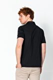 Erkek Regular Fit Rahat Salaş Düğmeli Polo YakaT-Shirt