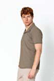 Erkek Regular Fit Rahat Salaş Düğmeli Polo YakaT-Shirt