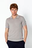 Erkek Regular Fit Yazlık Rahat Gömlek Yaka T-shirt