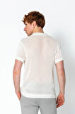 Erkek Fit Polo Yaka Extra Rahat Düğmeli Örme T-shirt