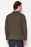 CEKMON Erkek Regular Fıt %100 Cotton İnce Gabardın Spor Ceket