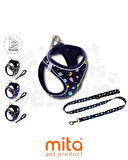 Mita Air Mesh 2'li Bundle Set Kedi Köpek Göğüs Tasması + Köpek Gezdirme Tasması/Kayışı