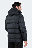 Slazenger HANK Erkek Kapüşonlu Şişme Siyah Mont & Kaban