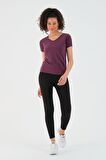 Slazenger PLAY Kadın T-Shirt Mor