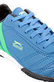 Slazenger HENRIK HS Futbol Erkek Çocuk Halı Saha Ayakkabı Saks Mavi / Yeşil
