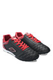 Slazenger HUGO HS Futbol Erkek Halı Saha Ayakkabı Siyah / Kırmızı