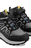 Slazenger KEPHAS IN Çocuk Cırt Cırtlı Siyah / Beyaz Bot