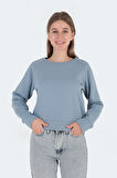 Slazenger KAITO IN Kadın  Mavi Sweatshirt