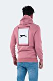 Slazenger Kapüşon Yaka Pudra Erkek Sweatshırt ST22WE100-676 BUSTER