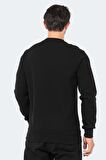 Slazenger Bisiklet Yaka Siyah Erkek Sweatshırt ST22WE103-500BAR