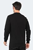 Slazenger Bisiklet Yaka Siyah Erkek Sweatshırt ST22WE103-500BAR
