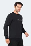 Slazenger Bisiklet Yaka Lacivert Erkek Sweatshırt ST22WE103-400BAR