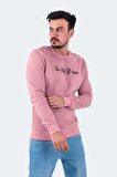 Slazenger Bisiklet Yaka Pudra Erkek Sweatshırt ST22WE103-676BAR