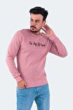 Slazenger Bisiklet Yaka Pudra Erkek Sweatshırt ST22WE103-676BAR
