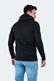 Slazenger BASS Erkek Sweatshirt Siyah