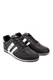 Slazenger OMEGA Büyük Beden Sneaker Erkek Ayakkabı Siyah / Beyaz