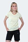 Slazenger REBELL I Kadın T-Shirt Sarı