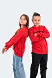 Slazenger DUNA Unisex Çocuk Sweatshirt Kırmızı