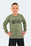 Slazenger DUNA Unisex Çocuk Sweatshirt Haki