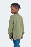 Slazenger DUNA Unisex Çocuk Sweatshirt Haki