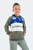 Slazenger DRAGICA Unisex Çocuk Sweatshirt Haki