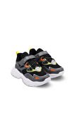 Slazenger KAJAL I Çocuk Cırt Cırtlı Koyu Gri / Siyah Sneaker