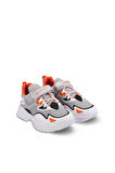 Slazenger KAJAL I Çocuk Cırt Cırtlı Gri / Beyaz Sneaker