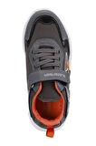 Slazenger KAORU Sneaker Erkek Çocuk Ayakkabı Koyu Gri / Turuncu