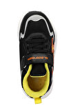 Slazenger KAORU IN Çocuk Cırt Cırtlı Siyah / Beyaz Sneaker