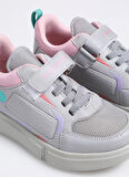 Slazenger Gri - Pembe Kız Çocuk Yürüyüş Ayakkabısı SA13LF021-216KEPA