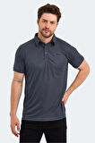 Slazenger SLOAN Erkek Polo Yaka Koyu Gri Tişört