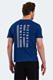 Slazenger PAINT I Erkek Baskılı Indigo Tişört