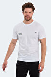 Slazenger PACET Erkek Baskılı Beyaz Tişört