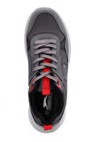 Slazenger GAIN GA Sneaker Erkek Ayakkabı Koyu Gri / Siyah